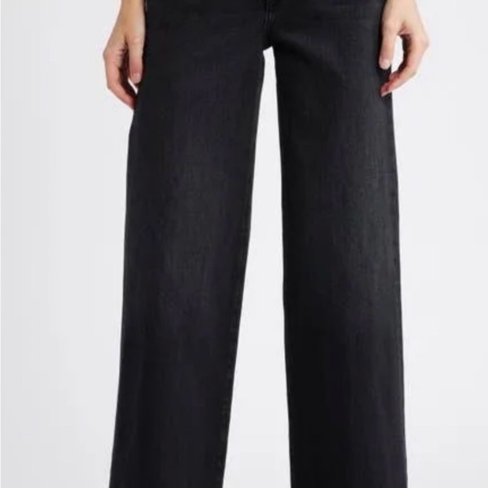 Treasure & Bond High-Rise Black Wide Leg Jeans